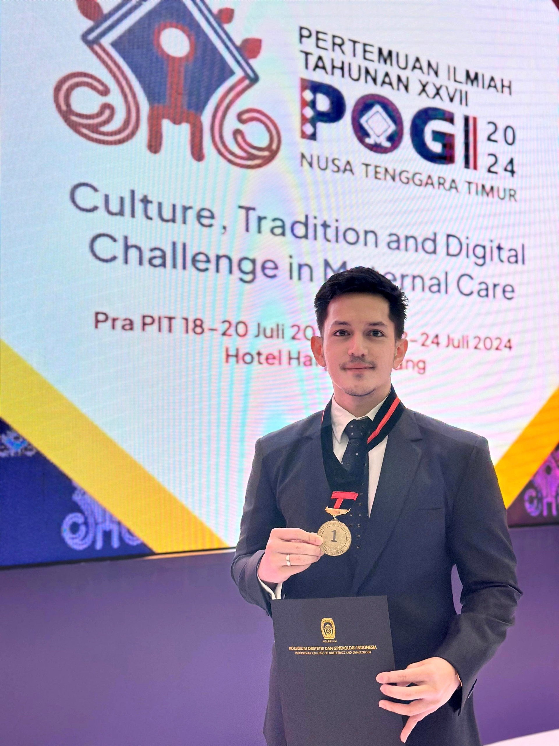 Alumni Fakultas Kedokteran USU Peraih Penghargaan ke-1 Tadjuluddin Award pada Pertemuan Ilmiah Tahunan XXVII POGI 2024